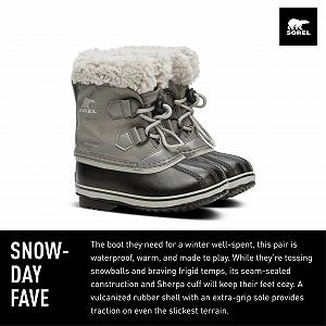 Ботинки Sorel Unisex Kinder Yoot Pac Nylon Wp водонепроницаемые synthetic.ua - Фото 1