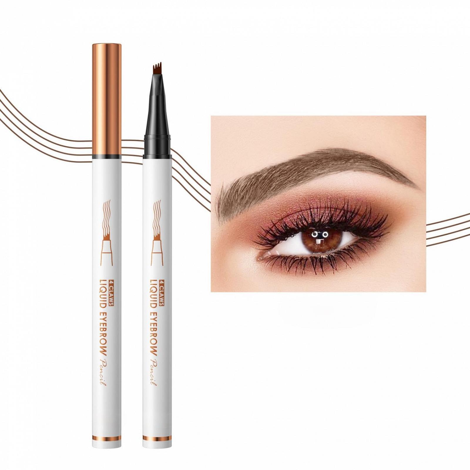 Карандаш для бровей 2024 Improved Eyebrow Tattoo Pen 3D Microblading Четыре зубчика водостойкий, фото №1