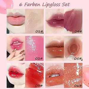 Набір блисків для губ EONFAVE, 6 кольорів synthetic.ua - Фото 1