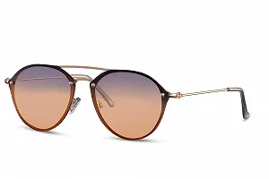 Солнцезащитные очки Круглые Зеркальные Плоские Линзы UV-400 Металл Унисекс synthetic.ua - Фото 1