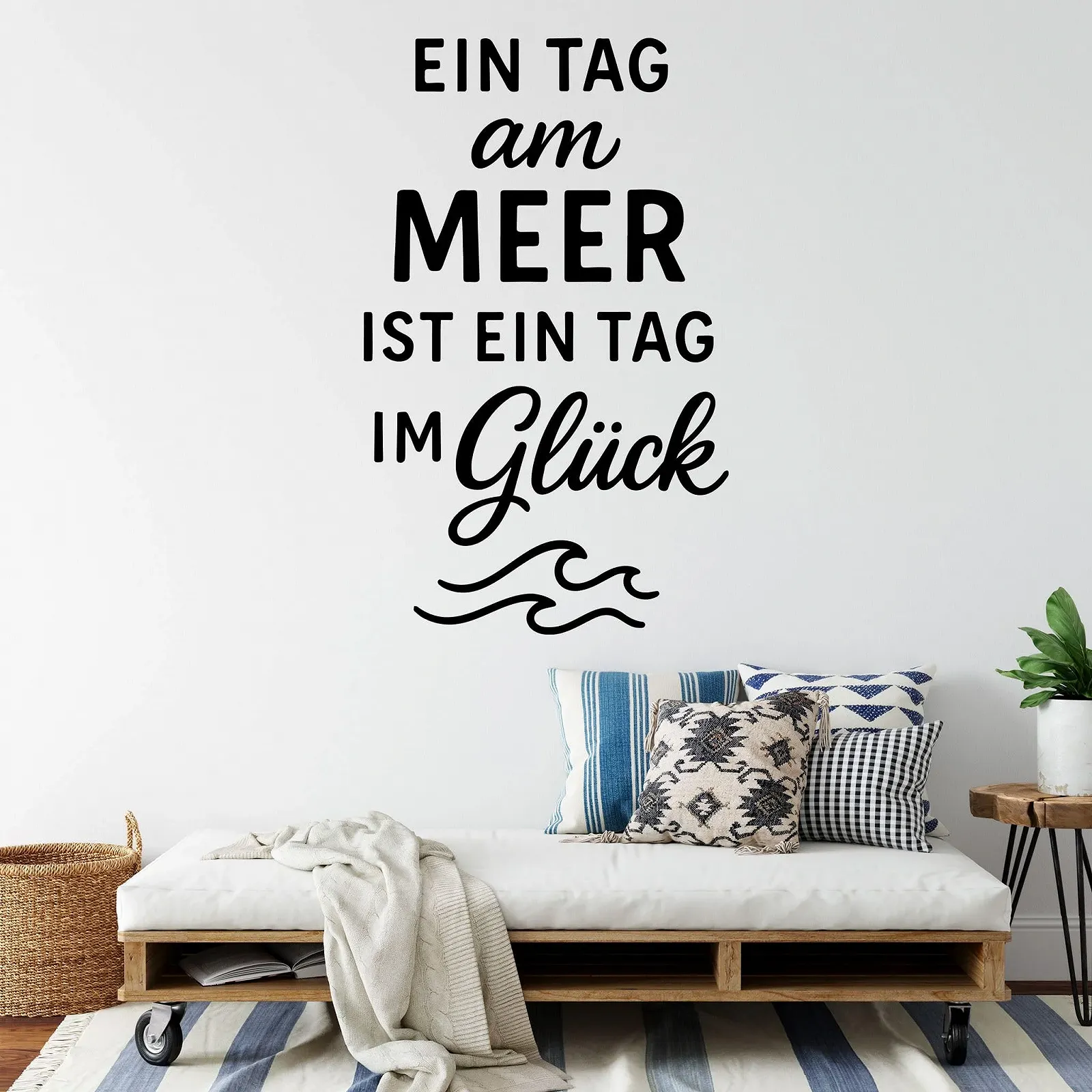 Наклейка на стіну Maritime Ein Tag am Meer ist ein Tag im Glück 60 x 98 см, фото №2 Наклейка на стіну Maritime Ein Tag am Meer ist ein Tag im Glück 60 x 98 см, фото №2