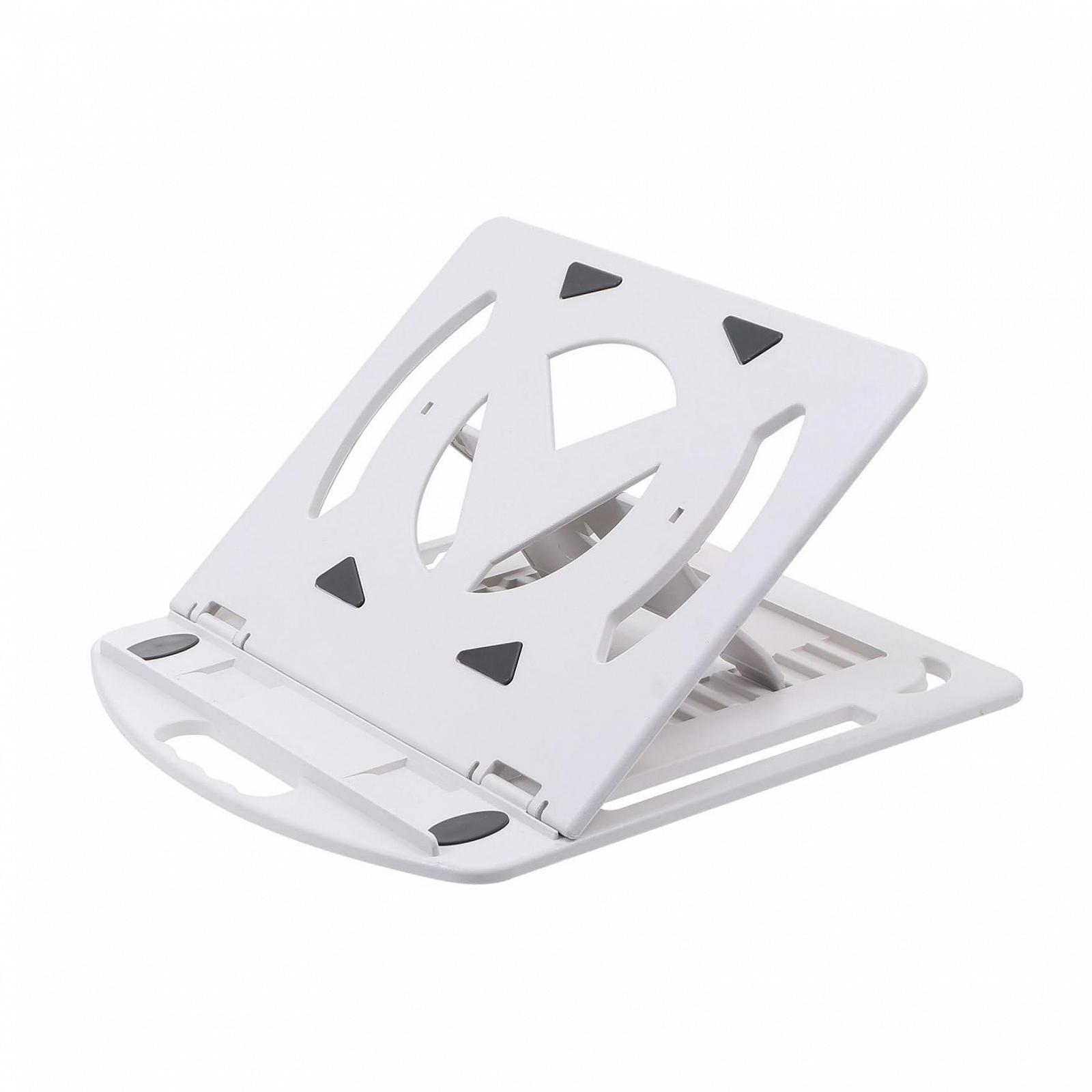 Подставка для ноутбука Белая Эргономичная с возможностью вращения для лучшей осанки и эффективного отвода тепла для стола и дивана, фото №1