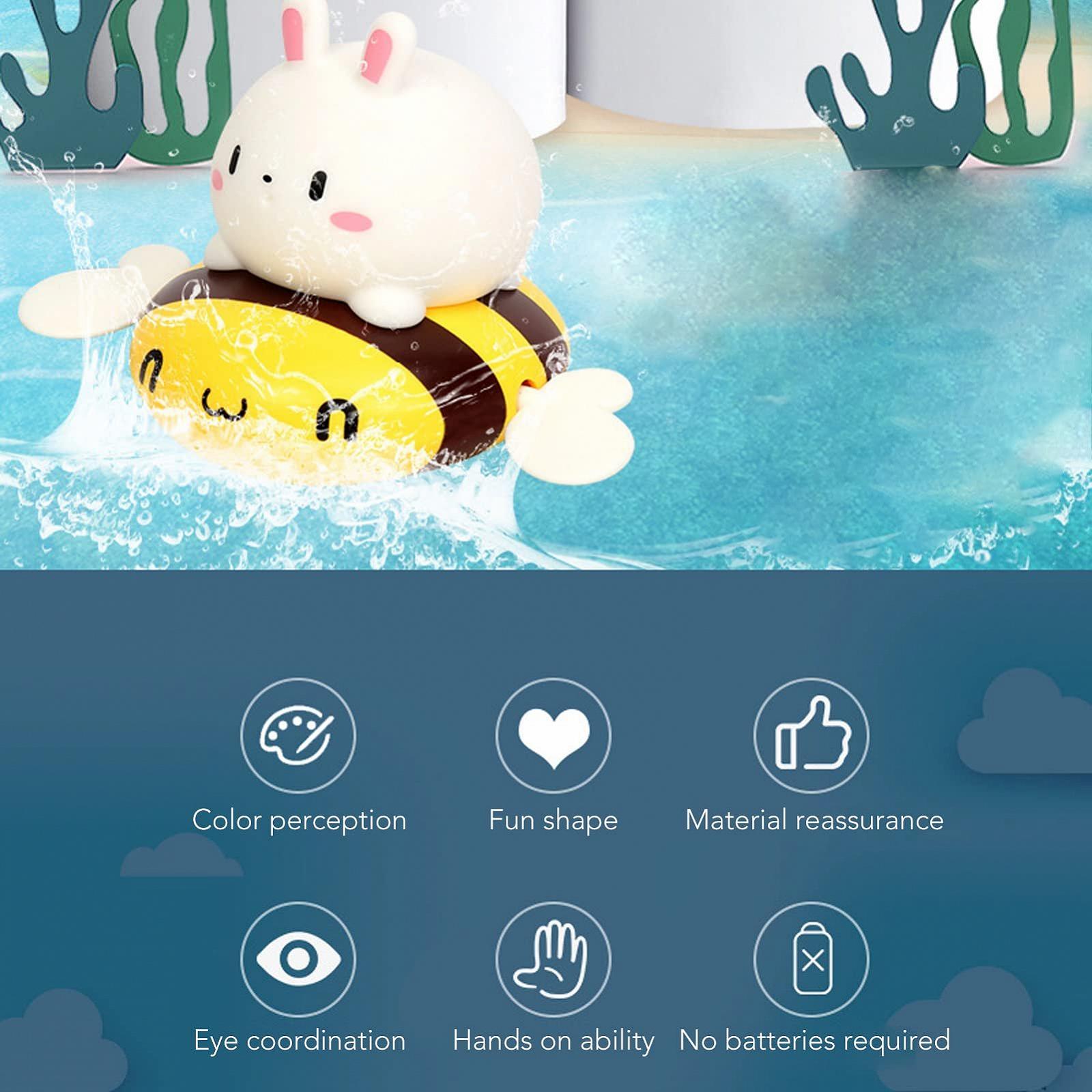 Іграшка для плавання Зайчик EMUKOEP для ванни, басейну, фото №2