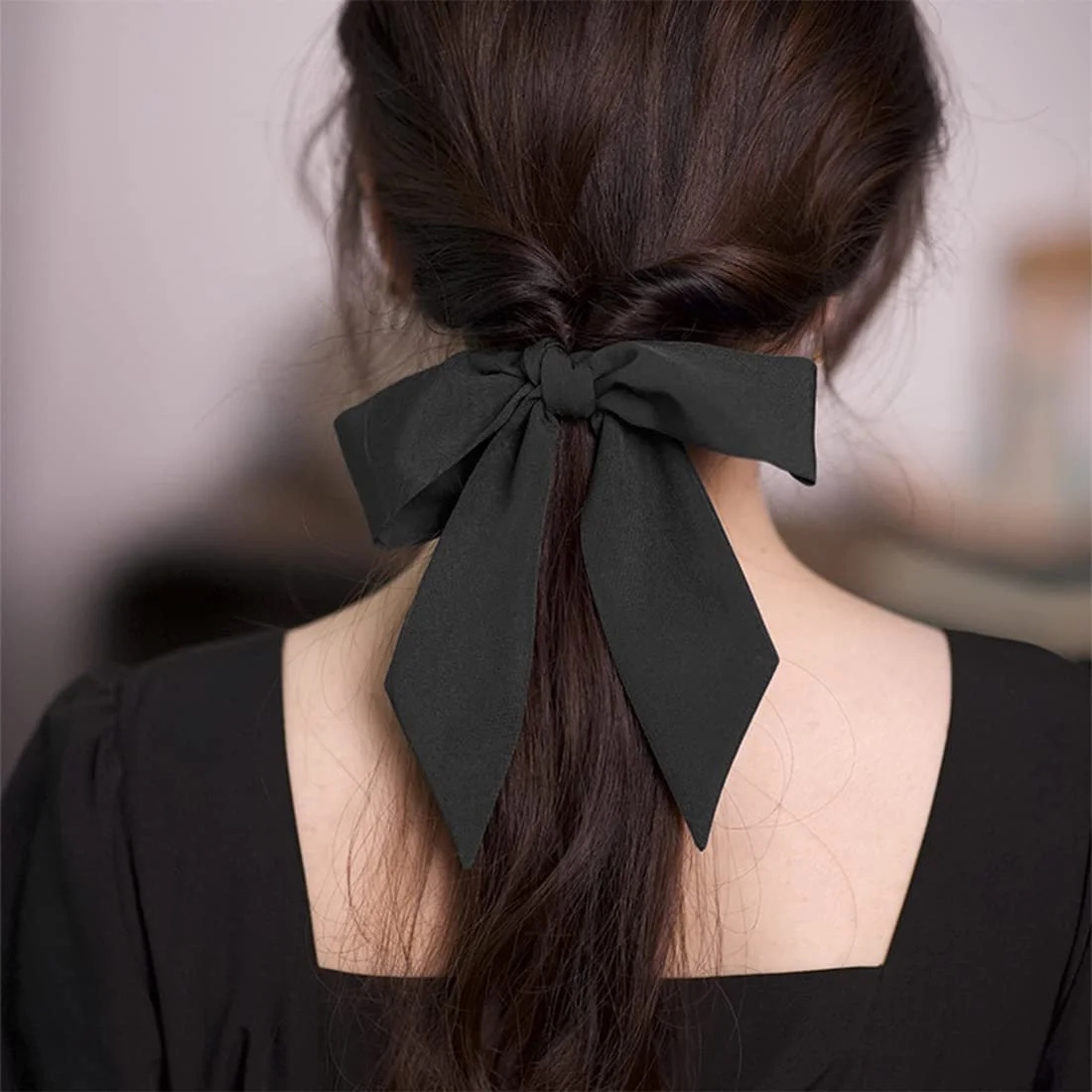 Пов'язка для волосся з бантом, 4 шт, вінтажна, фото №5 Пов'язка для волосся з бантом, 4 шт, вінтажна, фото №5