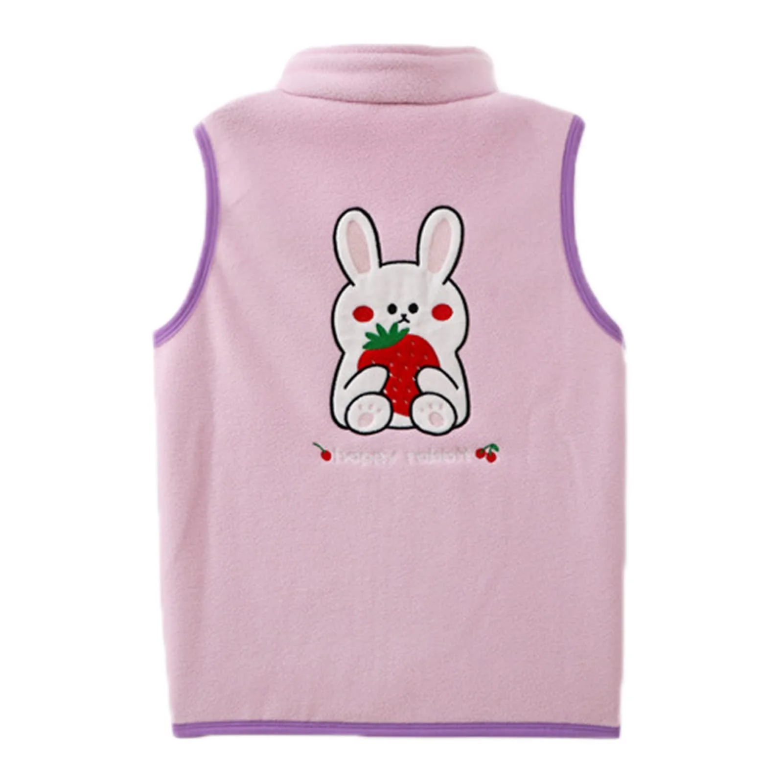 Жилет для малышей Мультяшная машинка Зайчик Теплый Толстый Весна Зима Без рукавов, фото №2