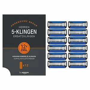 Картриджи для мужской бритвы Amazon 5-Blade 12 шт. - Фото 1