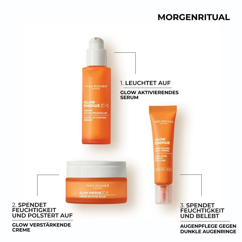 Денний зволожувальний крем Yves Rocher Glow Énergie [C+] Glow Boosting Cream для сяяння, розгладження та пружності всіх типів шкіри з настурцією та вітаміном С 50 мл, фото №5