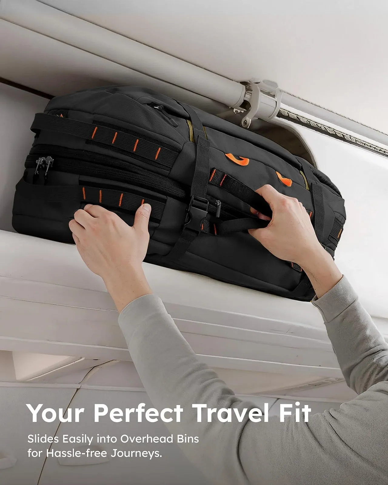 Рюкзак для путешествий Tolaccea 15.6 дюйма 40-50 л TSA Friendly Расширяемый, фото №6