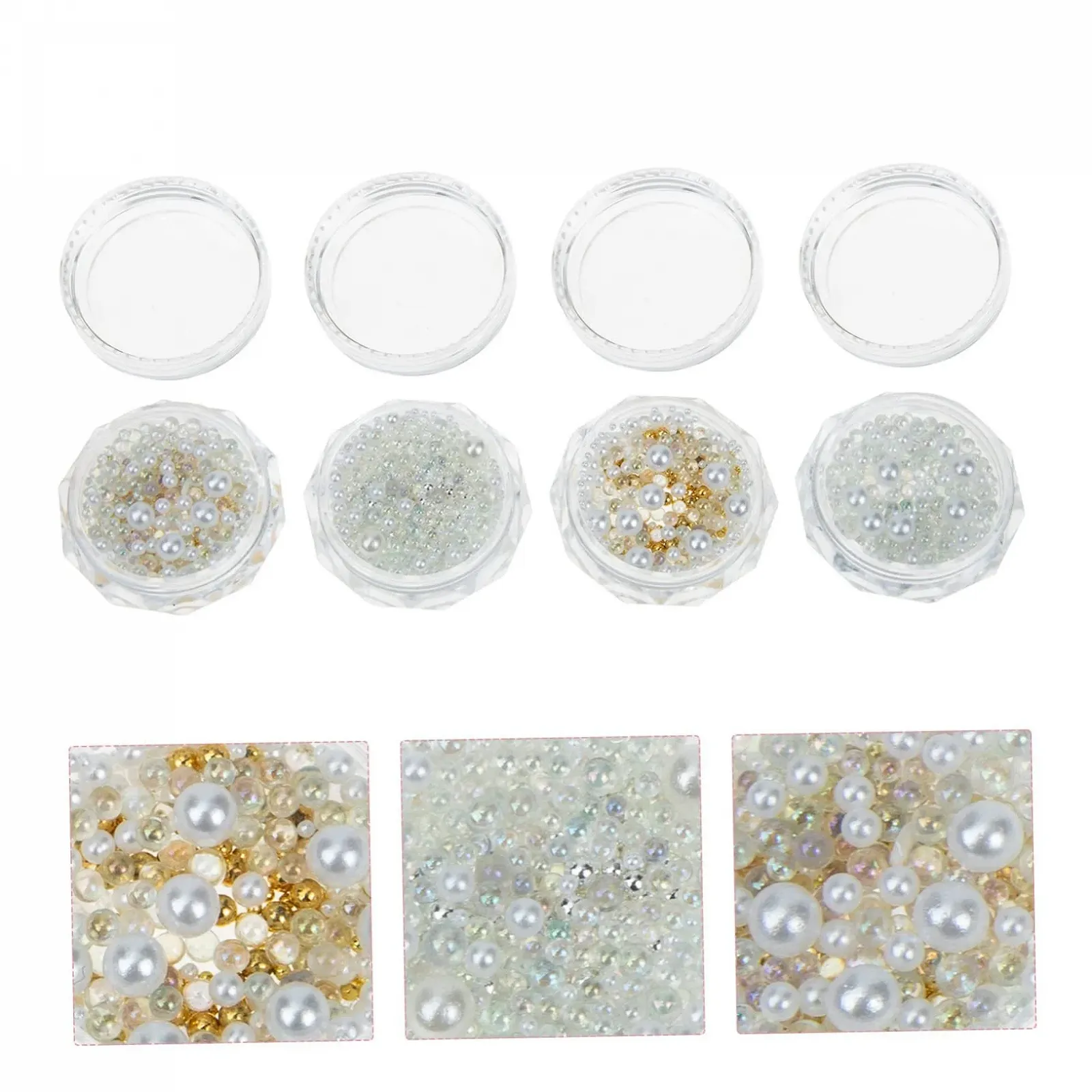 Перлини Дизайн Балетні Туфлі Для декорування нігтів, фото №8