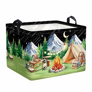 Корзина HUUMONSS для игрушек для кемпинга ночью Складная для мальчиков девочек 36л - Фото 1