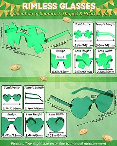 Очки Aviski Зеленый Трилистник Сердце synthetic.ua - Фото 1