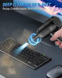 Електричний повітродувка  3-швидкісний 91000 об/хв 6000 мАг USB synthetic.ua - Фото 1