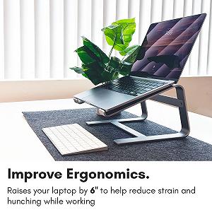 Підставка для ноутбука Macally ASTANDSG для ноутбуків 25,4-43,2 см synthetic.ua - Фото 1