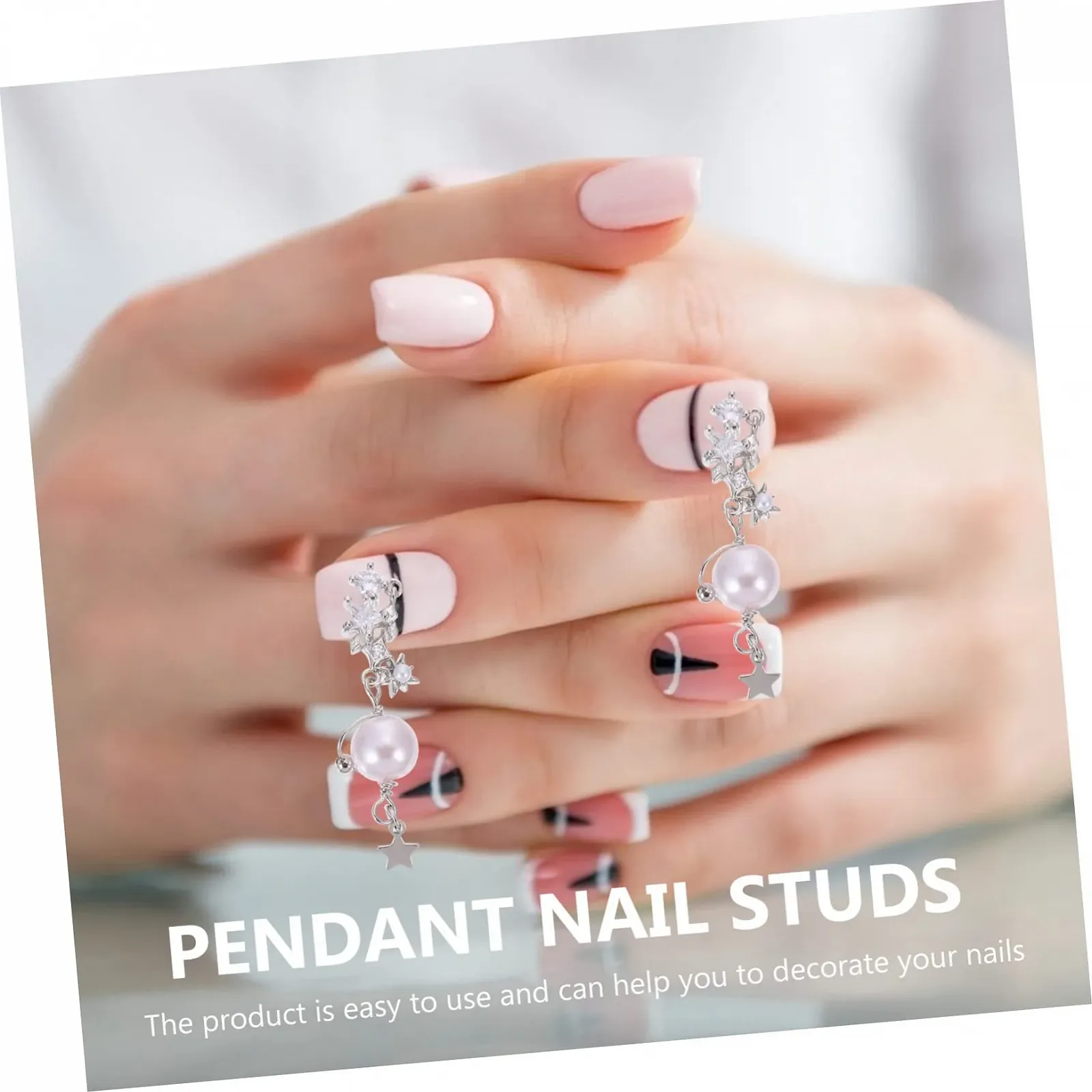 Набор цепочек для маникюра FOMIYES, 2 шт. Украшения для ногтей. Бабочка. Бантик, фото №7