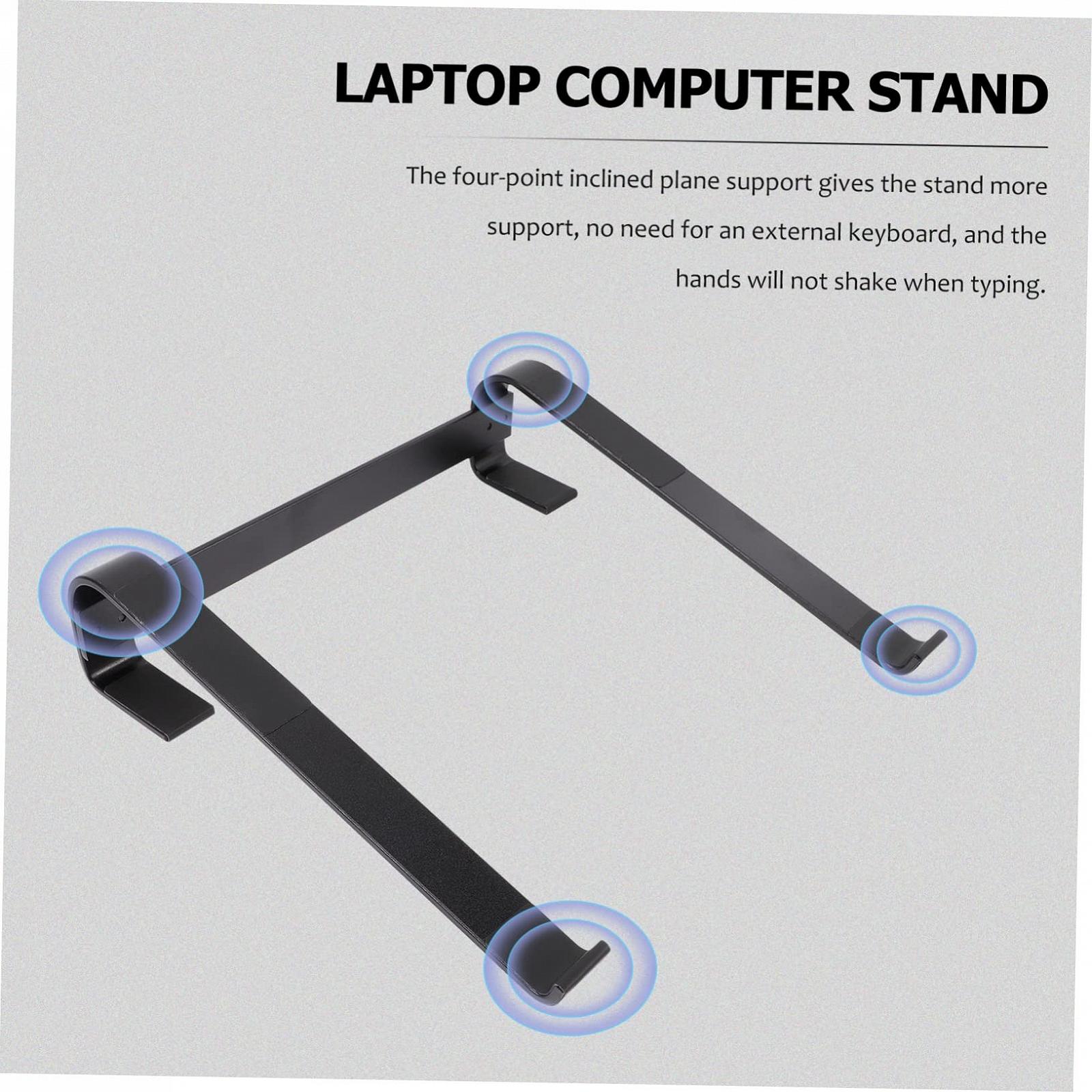 Підставка для ноутбука з алюмінієвого сплаву, регульована по висоті, портативна, ергономічний дизайн для поліпшення постави та зняття тиску, фото №4 Підставка для ноутбука з алюмінієвого сплаву, регульована по висоті, портативна, ергономічний дизайн для поліпшення постави та зняття тиску, фото №4