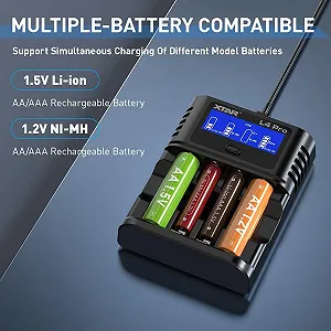 Зарядное устройство для аккумуляторов AA/AAA XTAR L4 Pro synthetic.ua - Фото 1