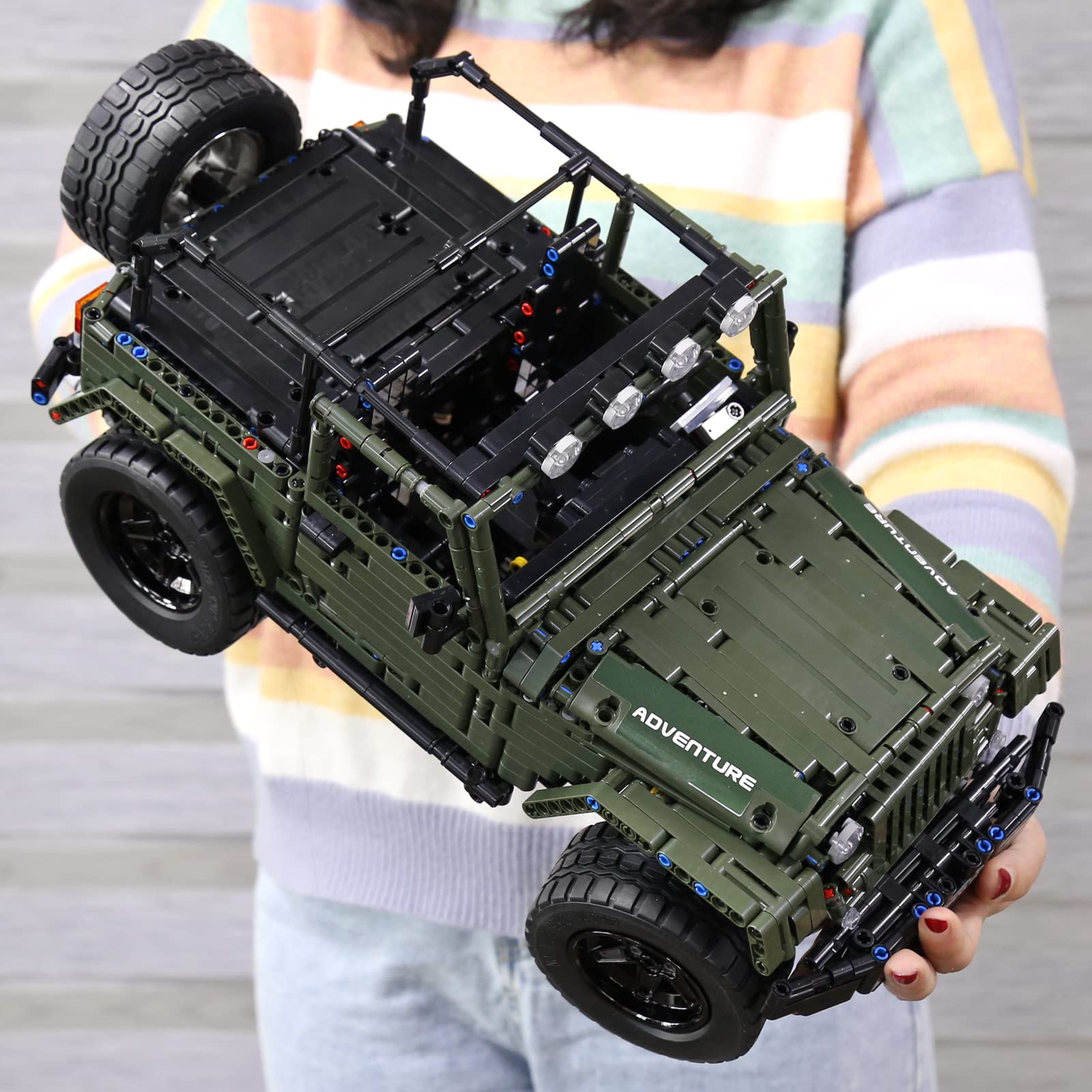 Набор Mould King Technik 13124 Внедорожник 1:8 Зеленый, фото №5