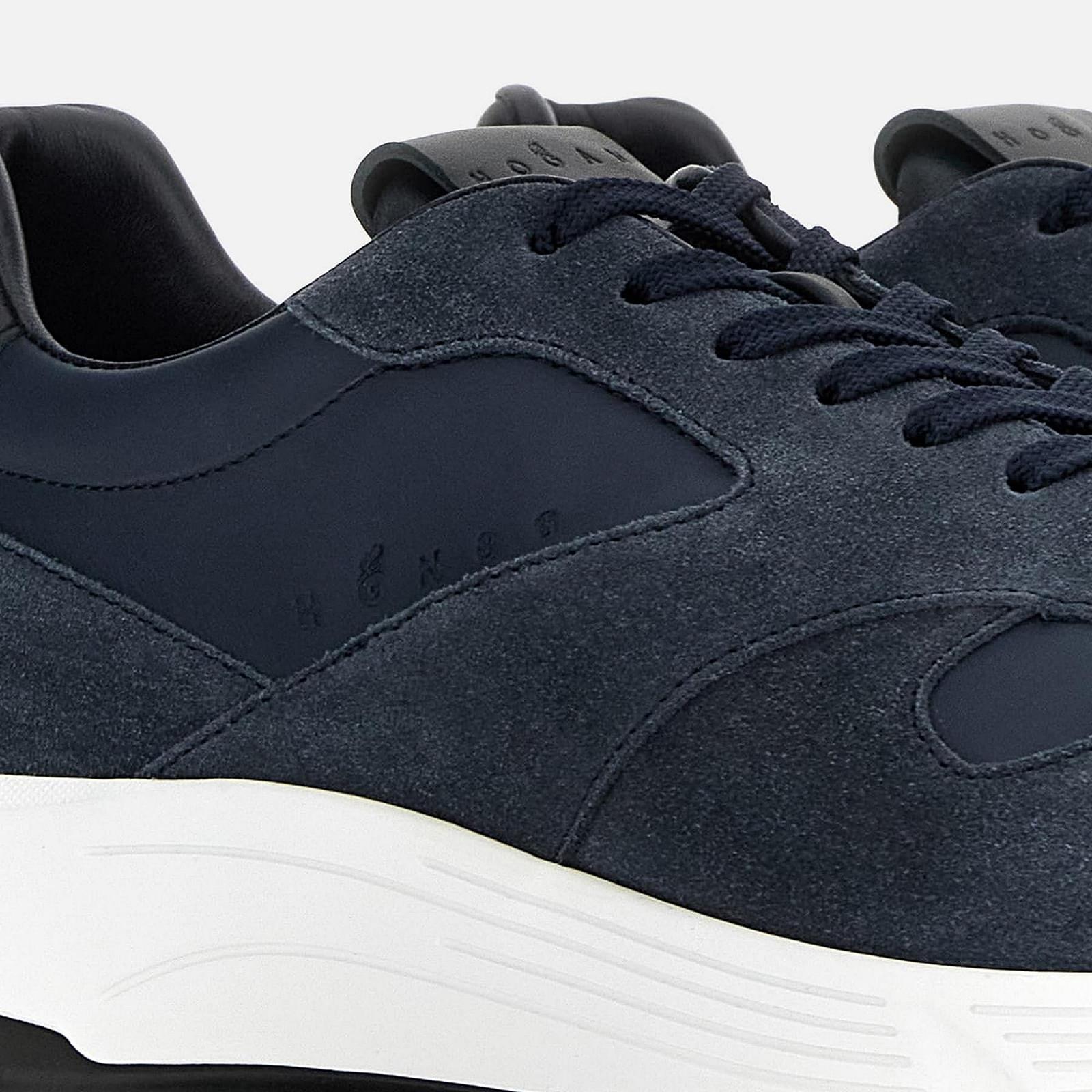 Кросівки Hogan Hyperlight Чоловічі Сині Замшеві та Шкіряні - HXM5630FK61 U50548J, фото №7