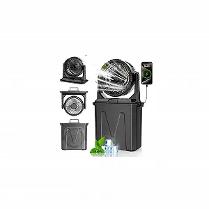 Вентилятор для кемпинга с водяным охлаждением 9 л 20000 мАч 4 скорости 4 режима распыления LED-подсветка - Фото 1