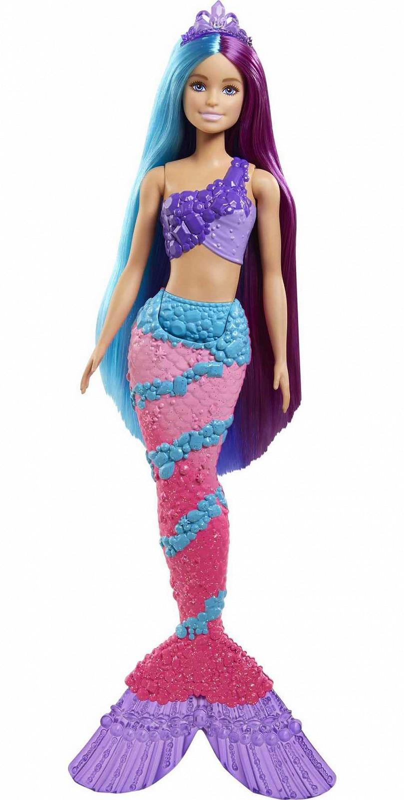 Кукла Barbie GTF39 Dreamtopia Русалка с очень длинными фантазийными волосами двух цветов, фото №1