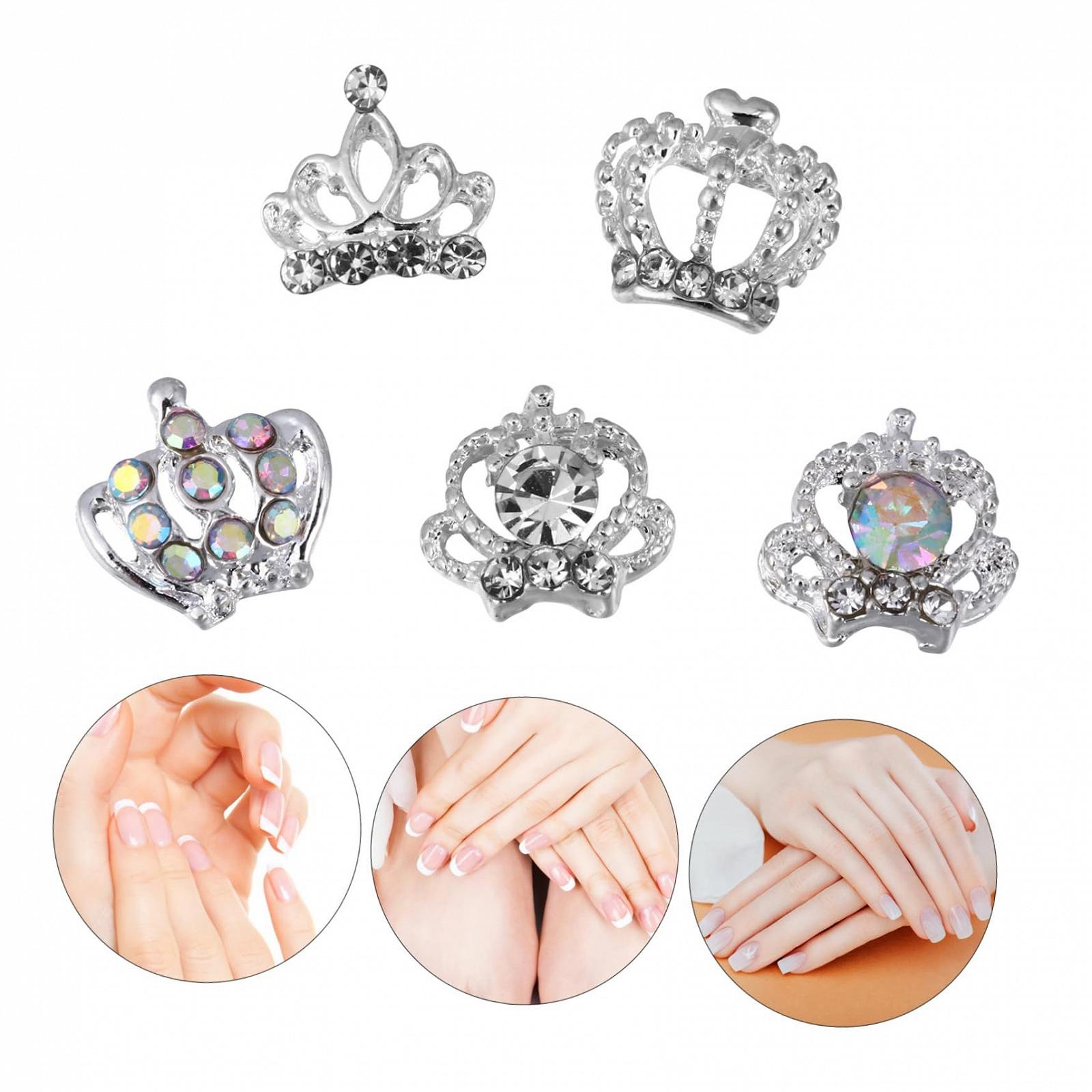 Прикраси для нігтів Корона 100 шт., фото №5