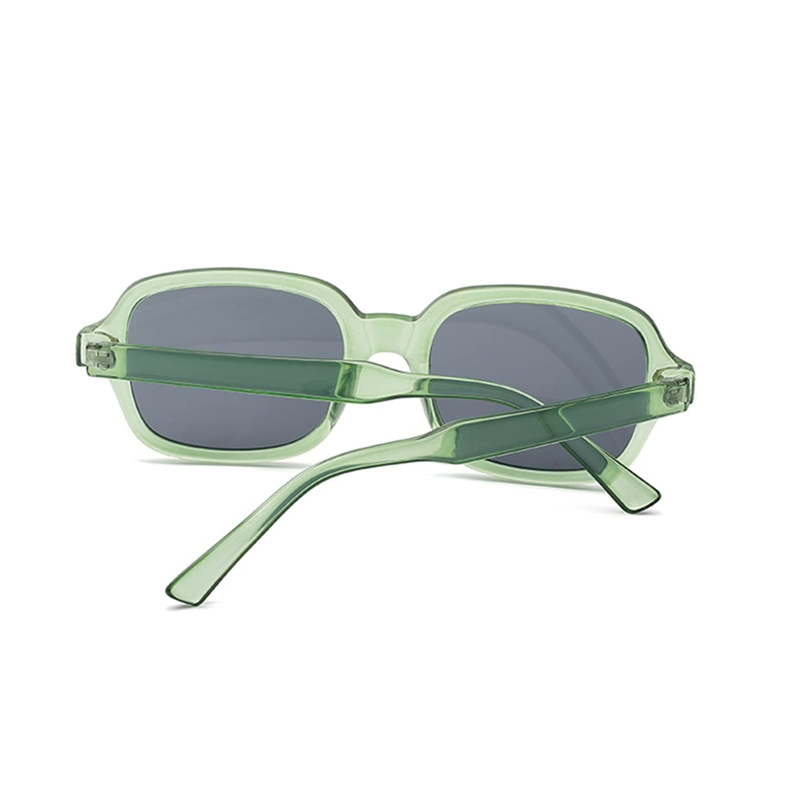 Сонцезахисні окуляри овальні ретро ESALIA Жовті Градієнтні Прозорі лінзи Вінтажні, фото №4