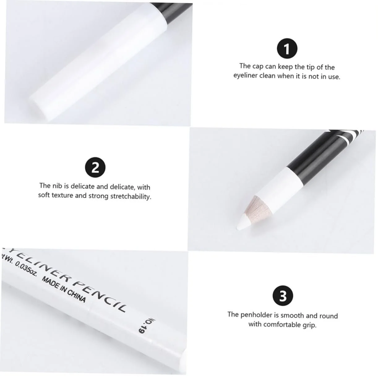 Олівець для очей Beaupretty Білий, фото №5 Олівець для очей Beaupretty Білий, фото №5