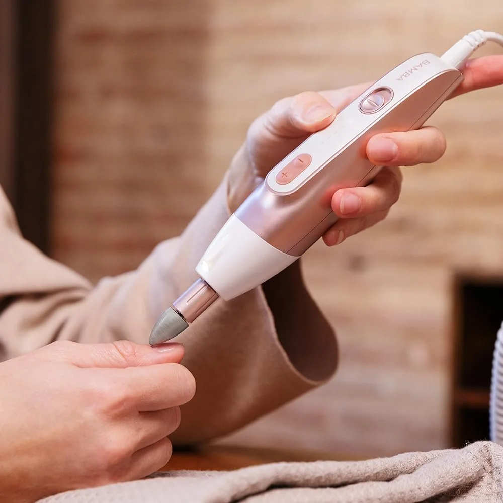 Електричний набір для манікюру та педикюру Cecotec Bamba PinkyCare 700 Perfect Nails, сім змінних насадок, п'ять рівнів швидкості та два напрямки обертання, ергономічний дизайн, фото №4