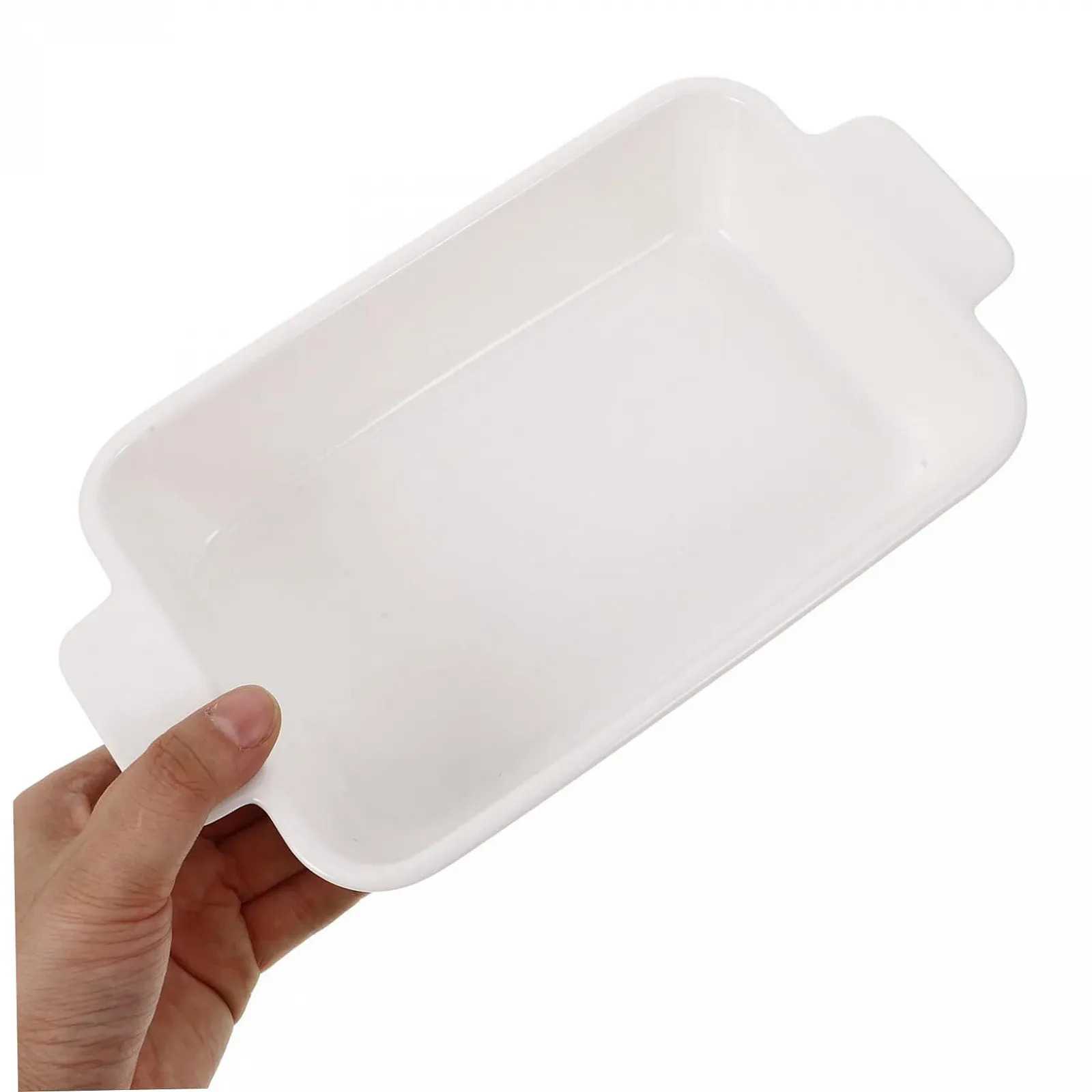 Форма для запекания Cabilock керамическая прямоугольная малая с двумя ручками термостойкая, фото №3