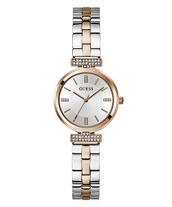 Женские часы Guess Watches Array Аналоговый Кварцевый Механизм с Браслетом GW0762L4, Браслет - Фото 1