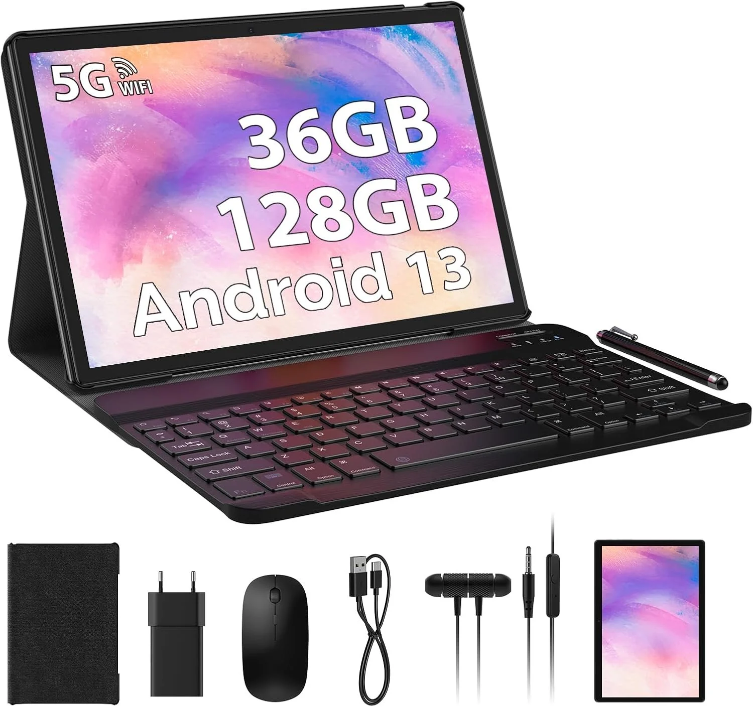 Планшет 10.1" PIXPEAK Y121 12+24/256Gb 8 ядер Android 13 8000 mAh Серый, фото №1