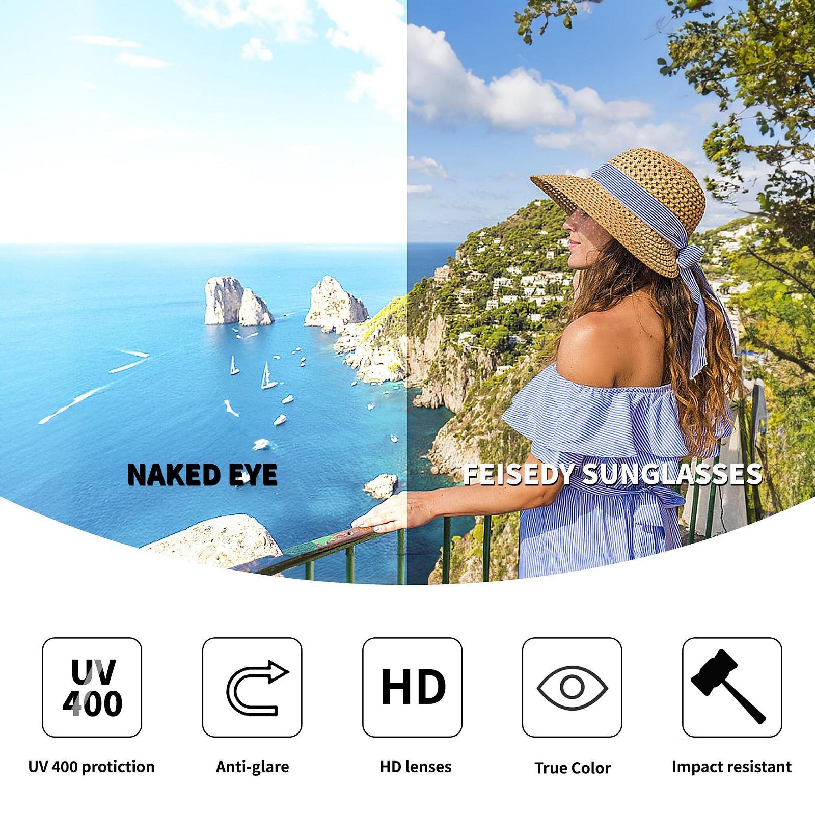 Солнцезащитные очки Retro FEISEDY 70s B0253, фото №7