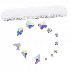 Стрази FRCOLOR Плоскі Металеві Підвіски для нігтів для саморобного декору - Фото 1