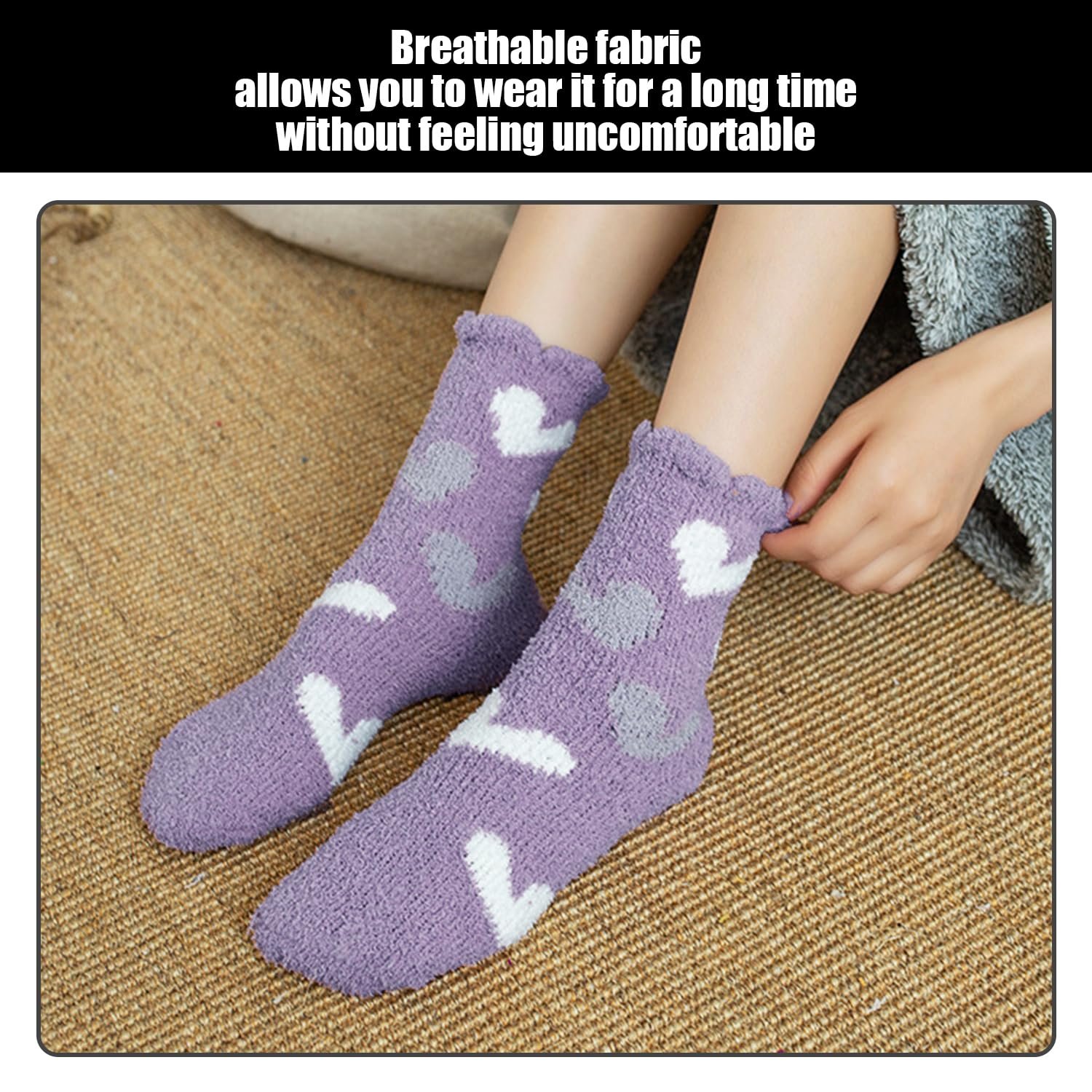 Шкарпетки з візерунком Love 5 пар, фото №5