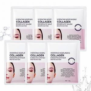 Маска Гелевая Soleneva Collagen для интенсивного увлажнения и антивозрастного ухода, 6 шт - Фото 1