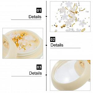 Набор украшений для ногтей 6 коробок Цветочный декор для ногтей Цветы Стразы для ногтей Набор бусин для ногтей Стразы Набор Наряд для ногтей 3D Подвеска для ногтей Цветок для ногтей Смола synthetic.ua - Фото 1