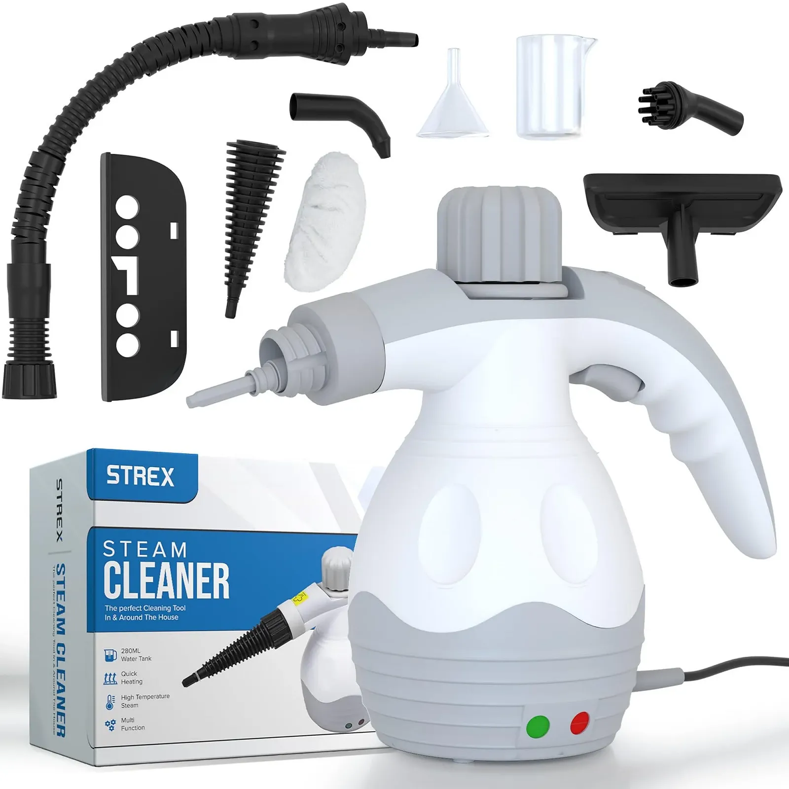 Пароочисник Strex 1200 W 4 бар портативний All-in-One, фото №1