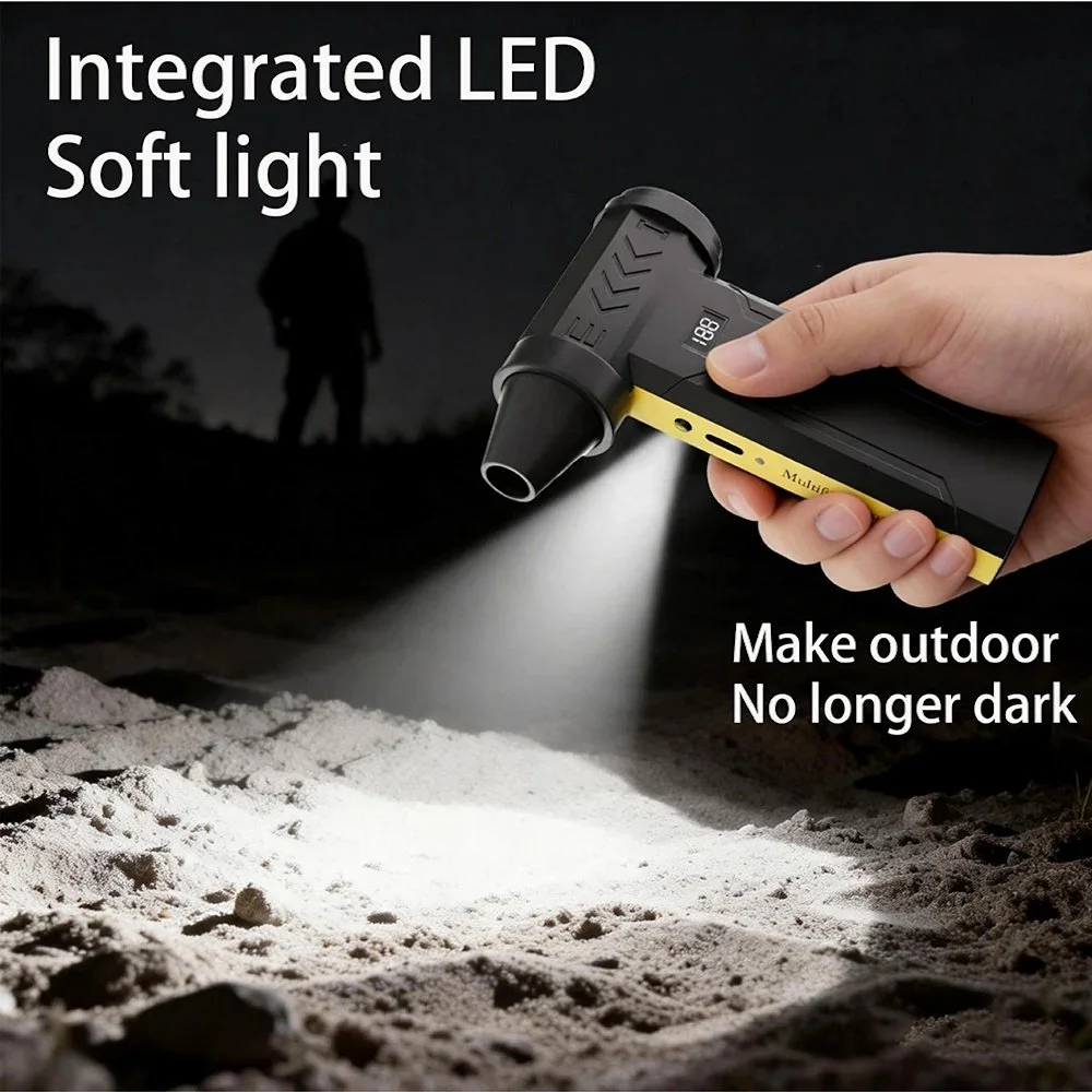 Портативний турбовентилятор Violent F18 Turbo Jet Fan 150000 RPM Black, фото №8