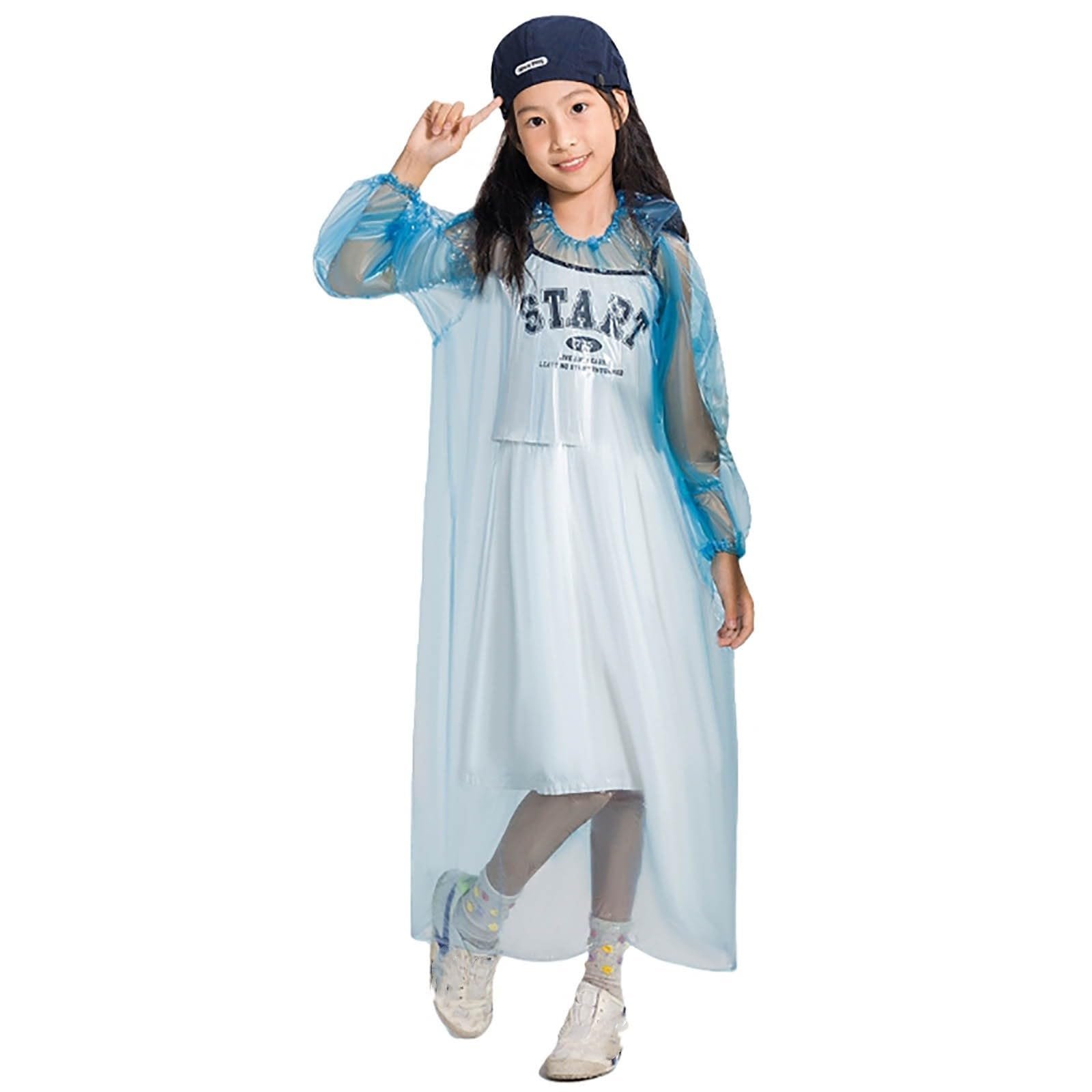 Дождевик детский водонепроницаемый Унисекс Большие размеры Softshell с капюшоном Дождевик для активного отдыха Тонкая мягкая ткань Плащ Большие размеры Плащ для девочек и мальчиков, фото №1