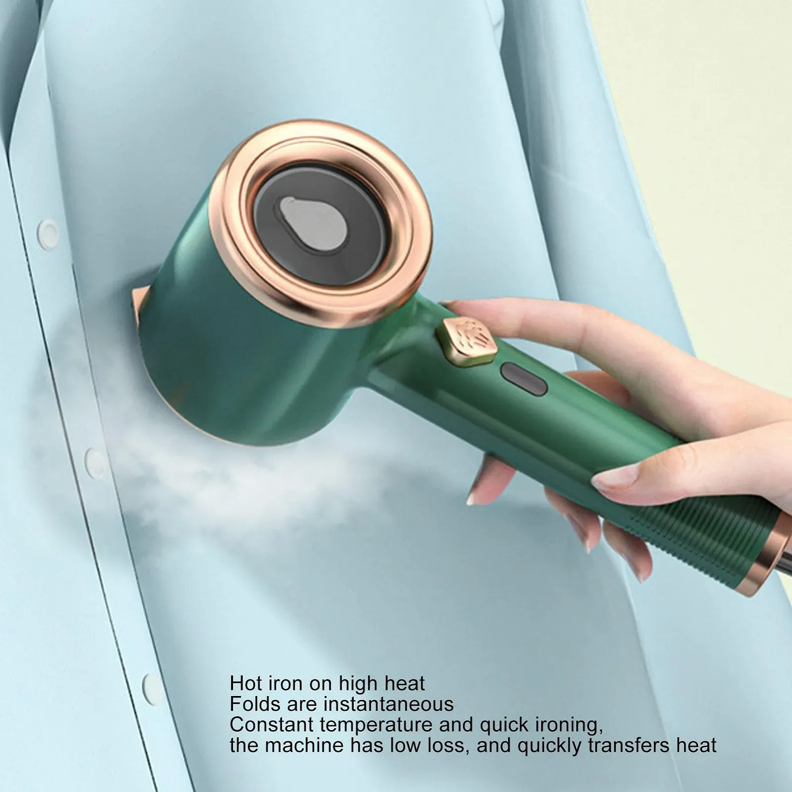 Праска ручна парова CHEOTIME Hand Steam Iron 110-230 V Зелена, фото №3