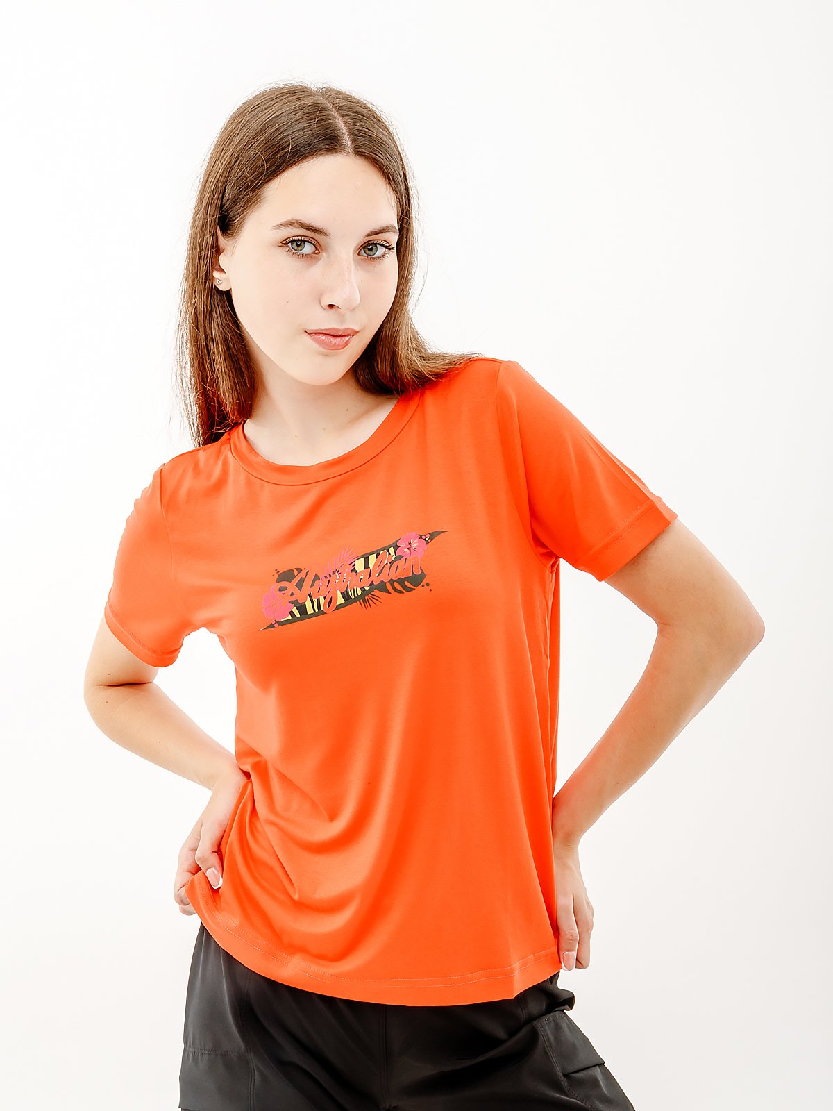 Футболка AUSTRALIAN LOGO FLOWERS TEE JERSEY V 2XL, фото №1