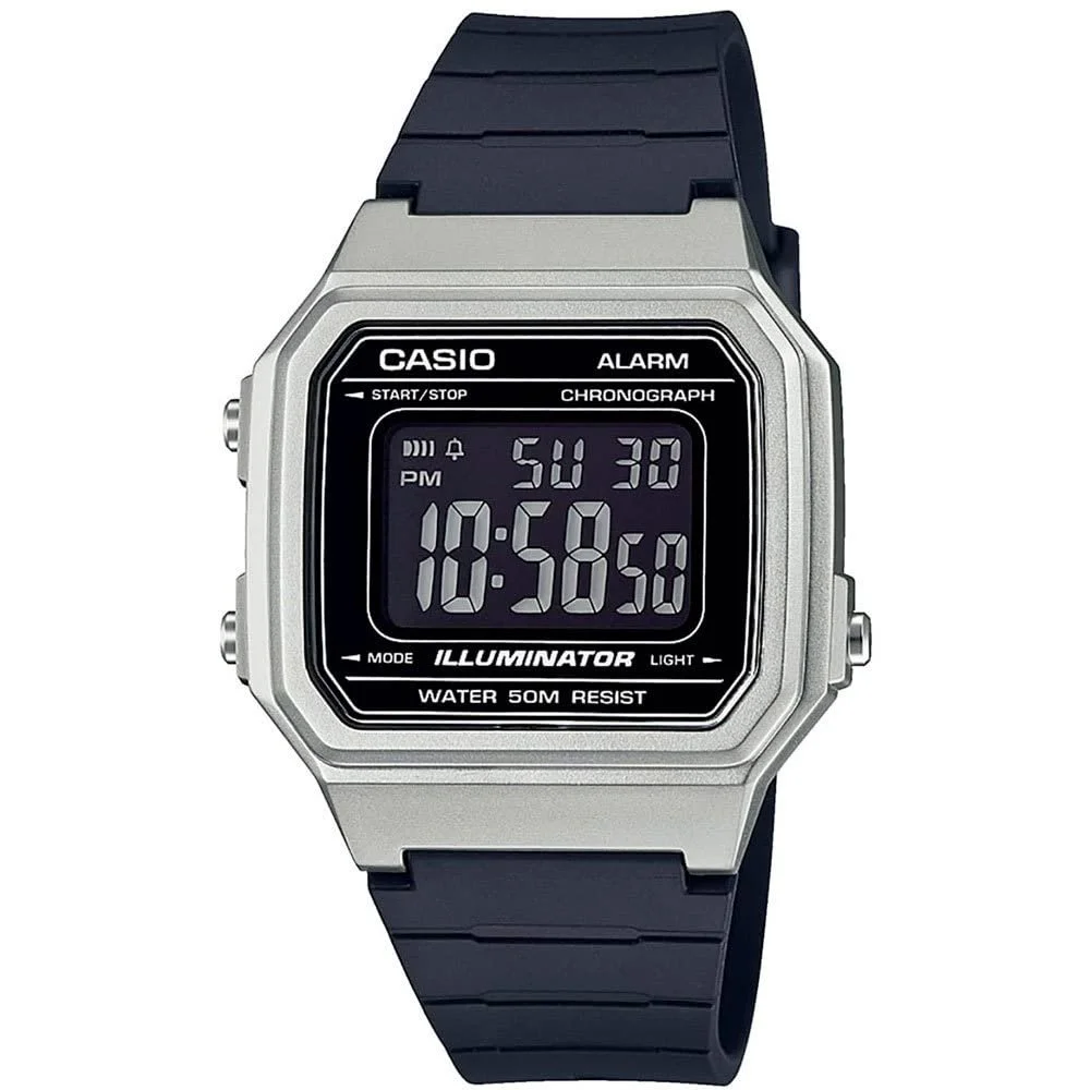 Годинник цифровий CASIO W-217HM Чоловічий Кварцовий з полімерним ремінцем, Чорний, Сріблястий, W-217HM-7BVEF, фото №1 Годинник цифровий CASIO W-217HM Чоловічий Кварцовий з полімерним ремінцем, Чорний, Сріблястий, W-217HM-7BVEF, фото №1