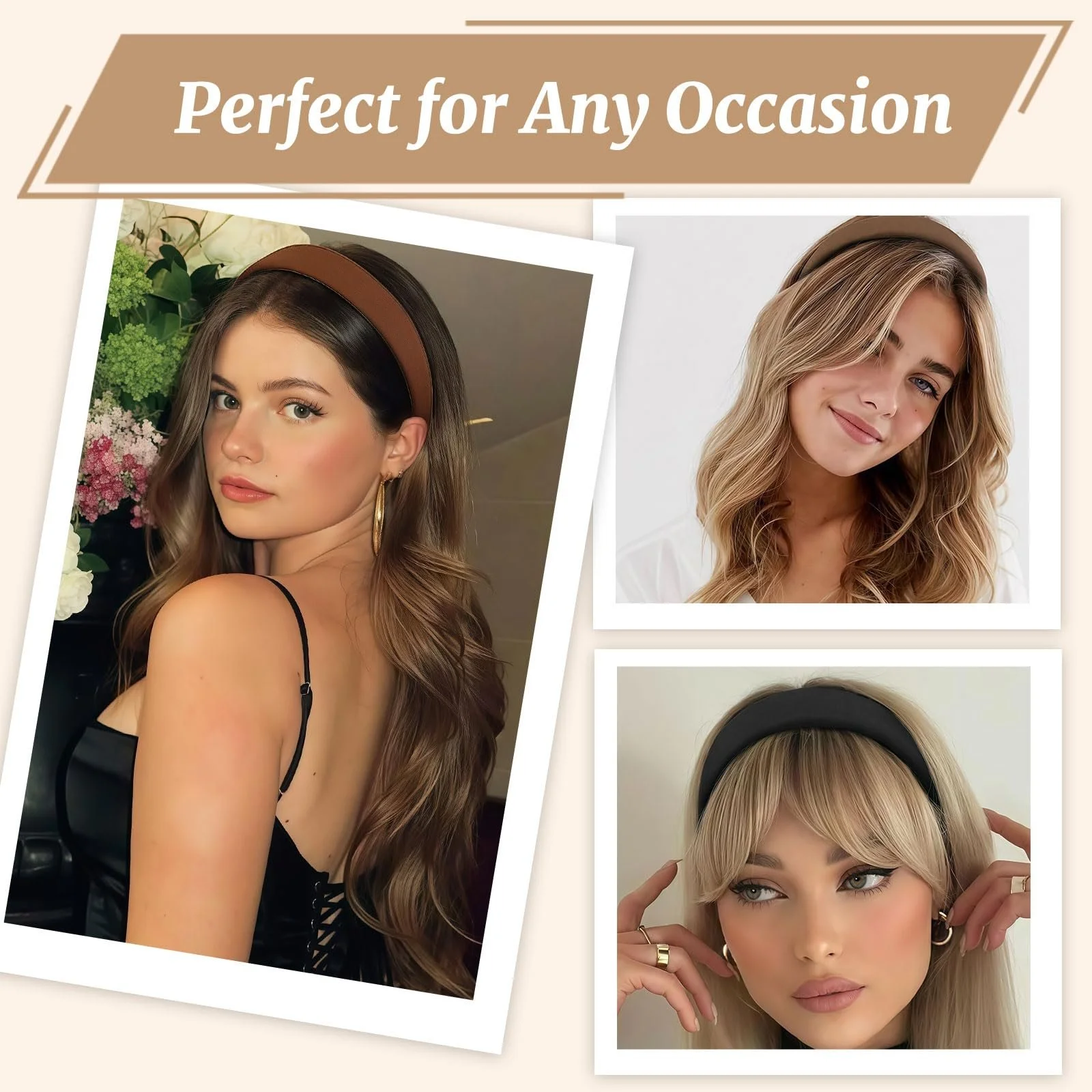 Жіночий Елегантний Обруч Широкий, фото №6 Жіночий Елегантний Обруч Широкий, фото №6