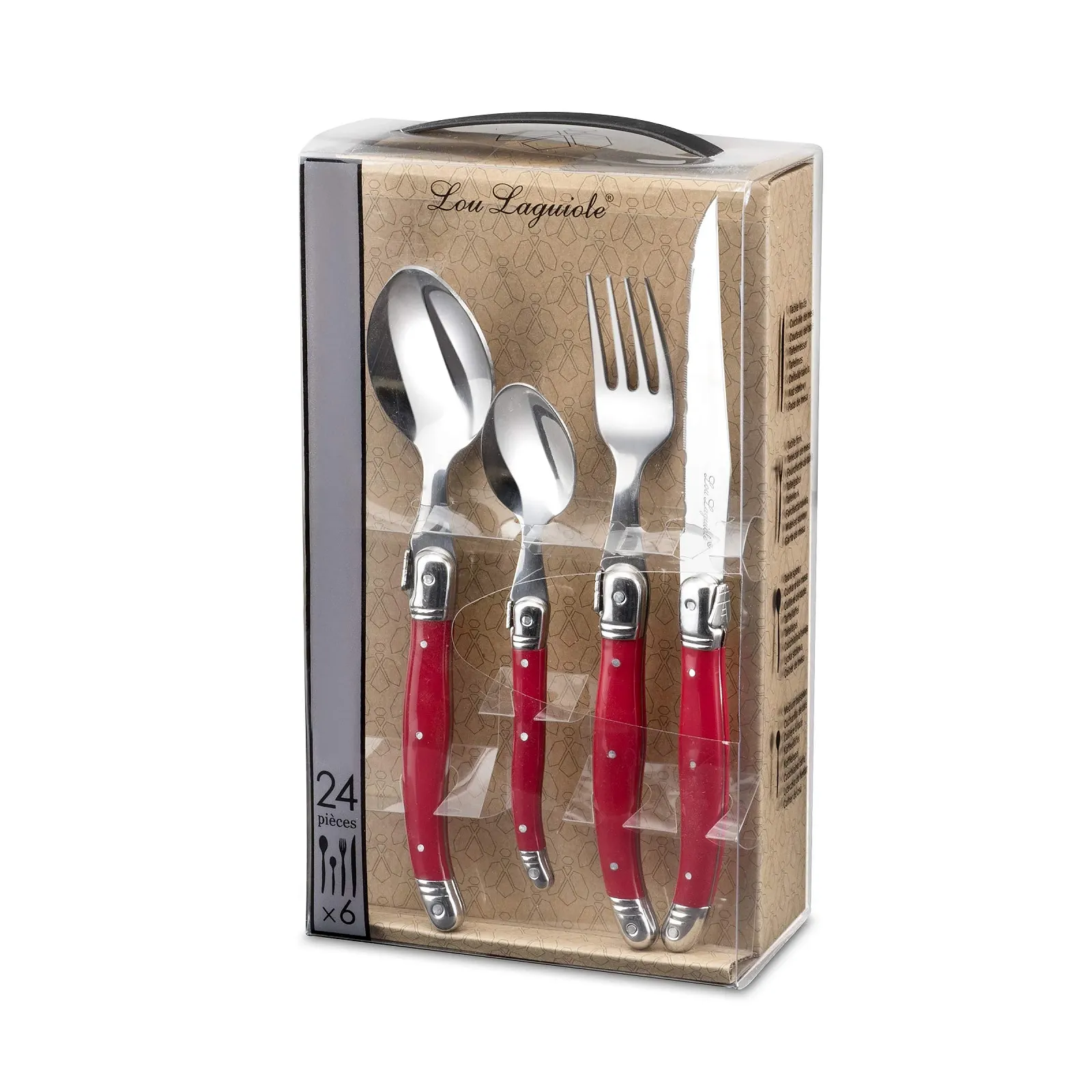 Набір столових приборів для стейка LOU LAGUIOLE Tradition 24 предмети, фото №5 Набір столових приборів для стейка LOU LAGUIOLE Tradition 24 предмети, фото №5