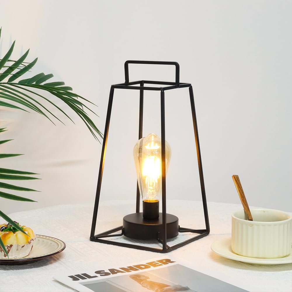 Настільна лампа JHY DESIGN Geometric акумуляторна з таймером на 6 годин 30 см залізна бездротова підвісна, фото №4