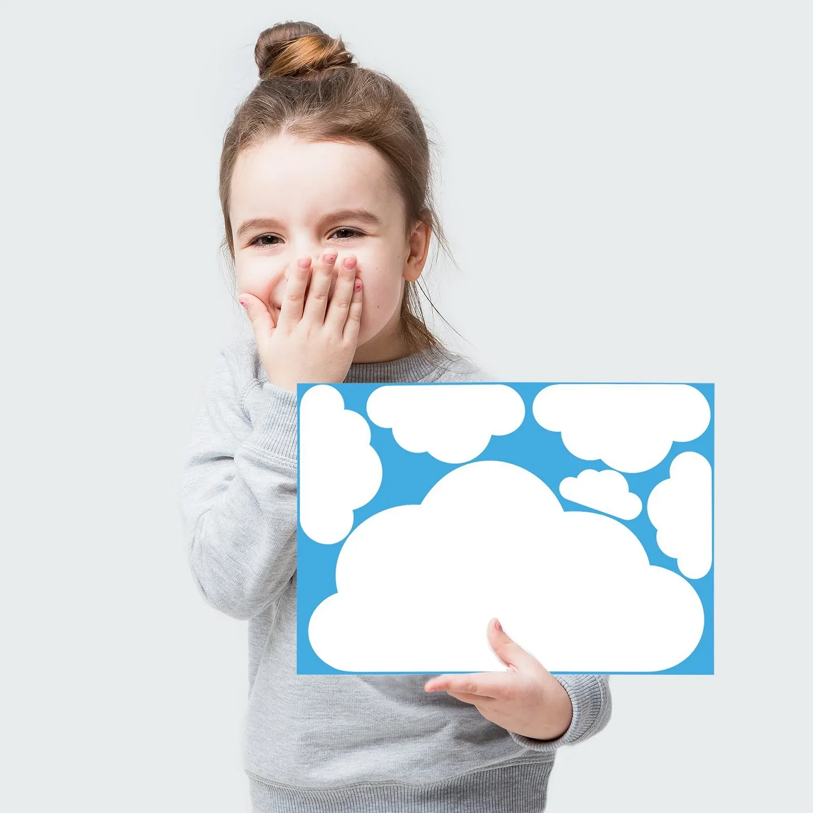 Наклейки на стену ELES VIDA 20 шт. Облака Белый, фото №4