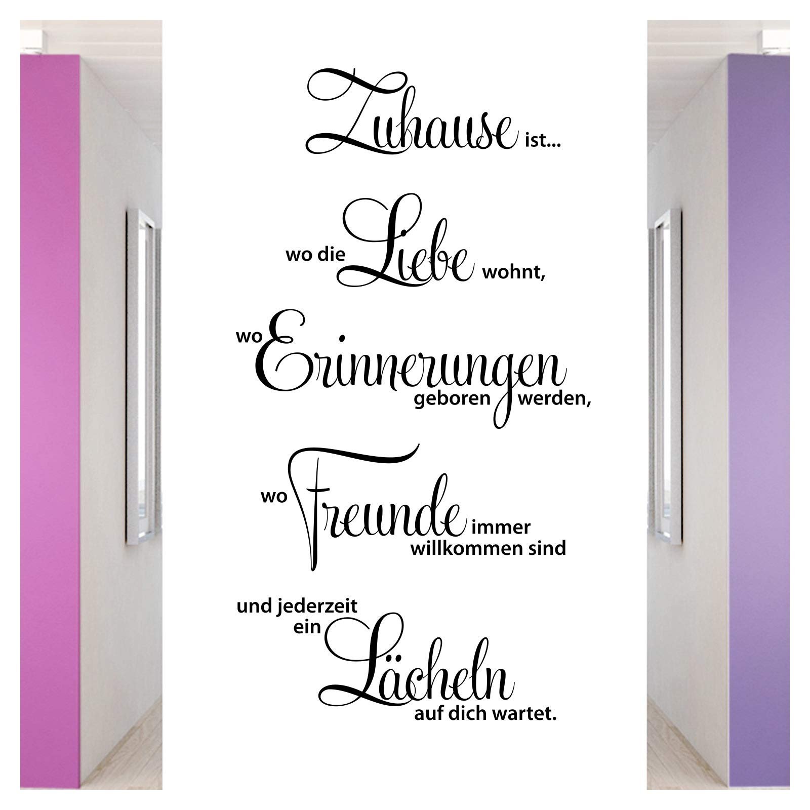 Наклейка на стіну Grandora W1124 Цитата Home Is Where The Love Is, фото №1