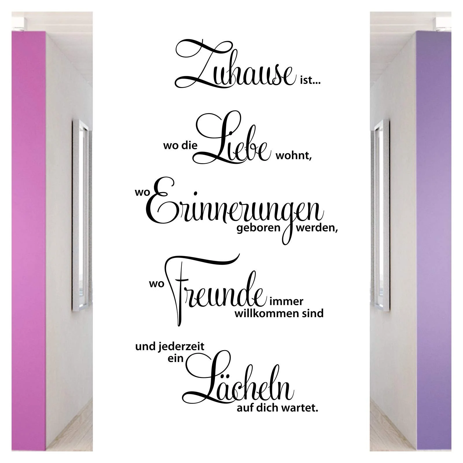 Наклейка на стену Grandora W1124 Цитата Home Is Where The Love Is, фото №1