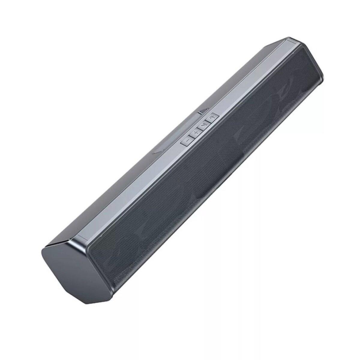 Портативна колонка HOCO BS49 Dazzling sound desktop wireless speaker Metal Gray, фото №3