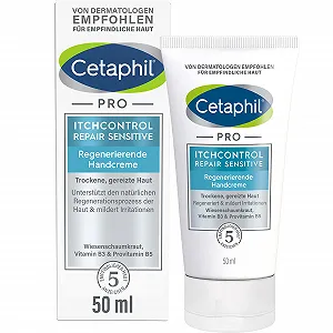 Крем для рук CETAPHIL Pro ItchControl Repair Sensitive Regenerating, 50 мл, для сверблячих, сухих і подразнених рук - Фото 1